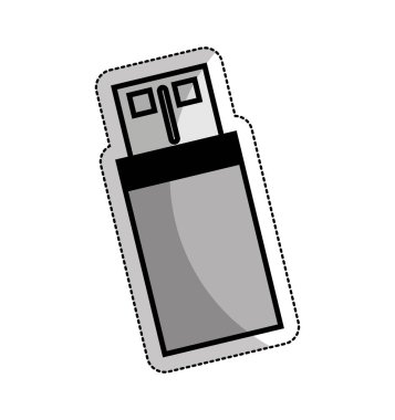 USB bellek izole simgesi