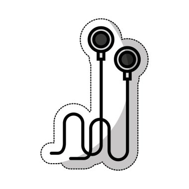 kulaklık ses aygıtı izole simgesi