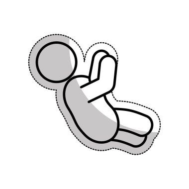 Şirin Bebek siluet simge