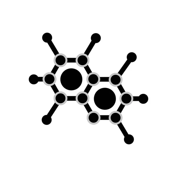 Estructura de la molécula icono aislado — Archivo Imágenes Vectoriales