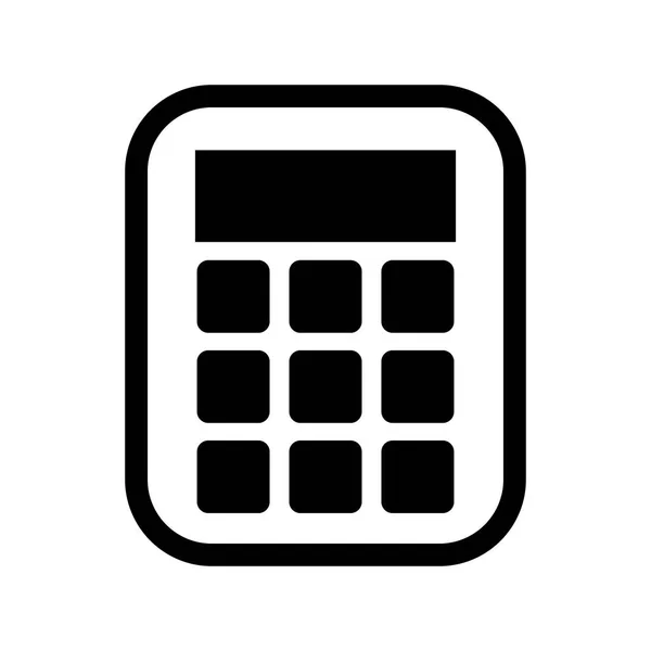 Taschenrechner Mathematik isoliertes Symbol — Stockvektor