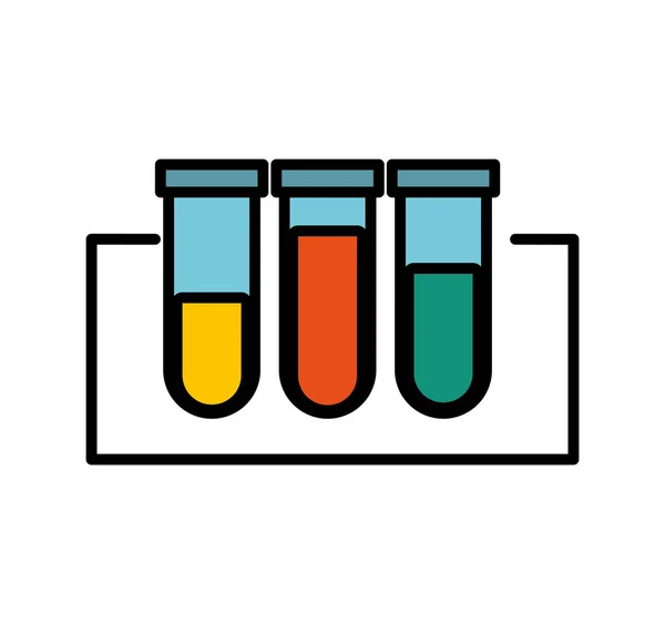 Tube test isolated icon — Stock Vector