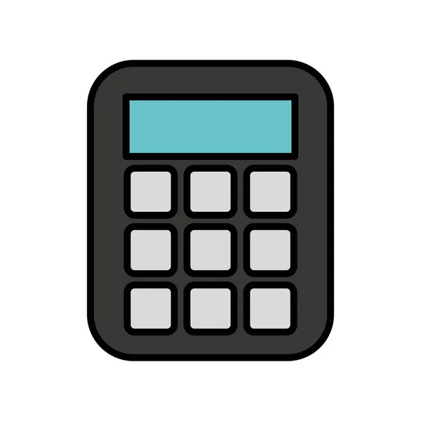 Geïsoleerde calculatorpictogram math — Stockvector