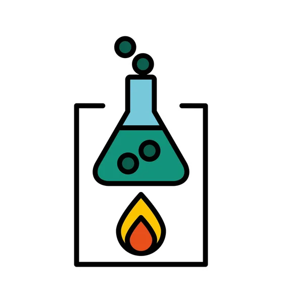 Prueba de tubo icono aislado — Archivo Imágenes Vectoriales