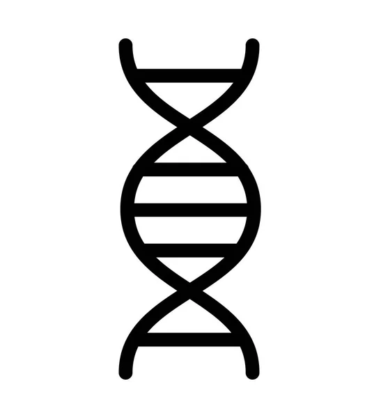 Dna molecule isolated icon — Stock Vector