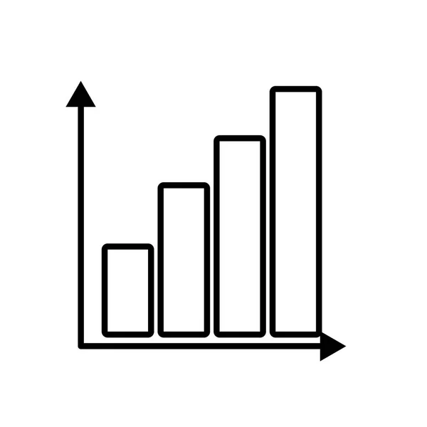 Bars Infografik isoliertes Symbol — Stockvektor