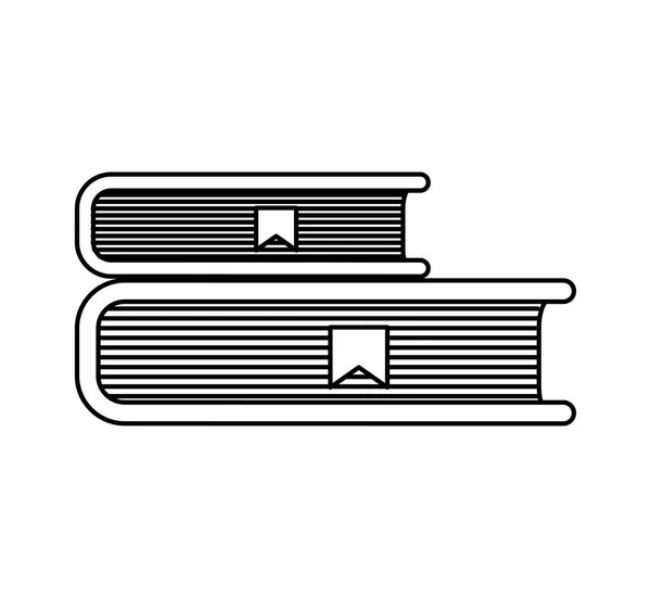 Biblioteca de libros de texto icono aislado — Vector de stock