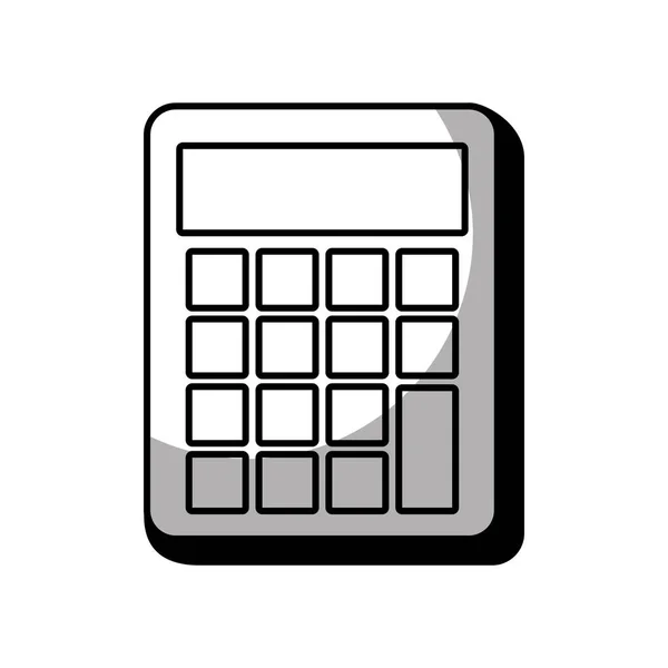 Calcolatrice matematica isolato icona — Vettoriale Stock