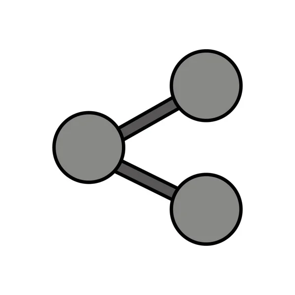 Share Symbol isoliertes Symbol — Stockvektor