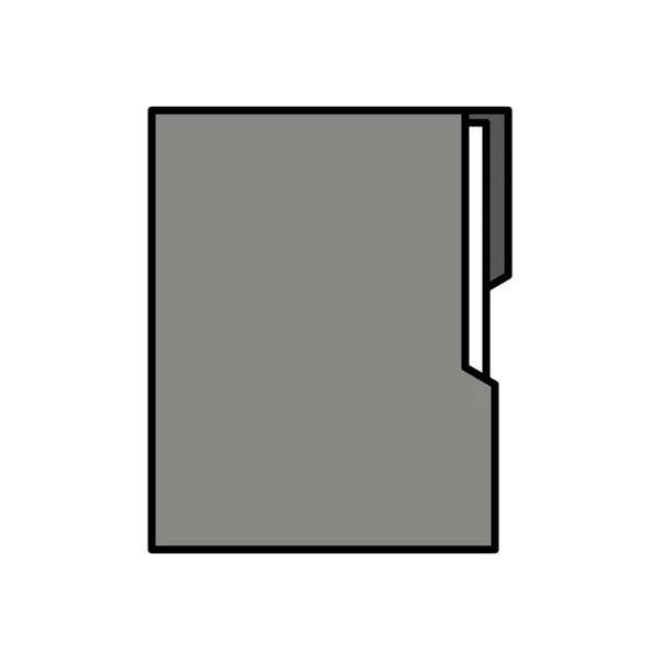 폴더 문서 고립 된 아이콘 — 스톡 벡터