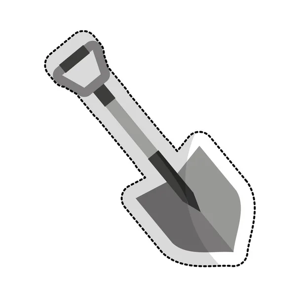 Izolované ikona nástroje lopatu — Stockový vektor