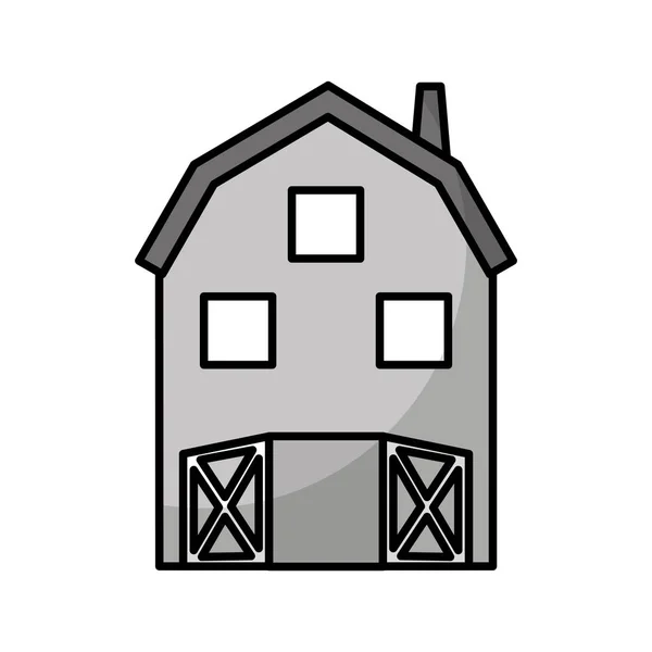 Stabilní farmy izolované ikona — Stockový vektor