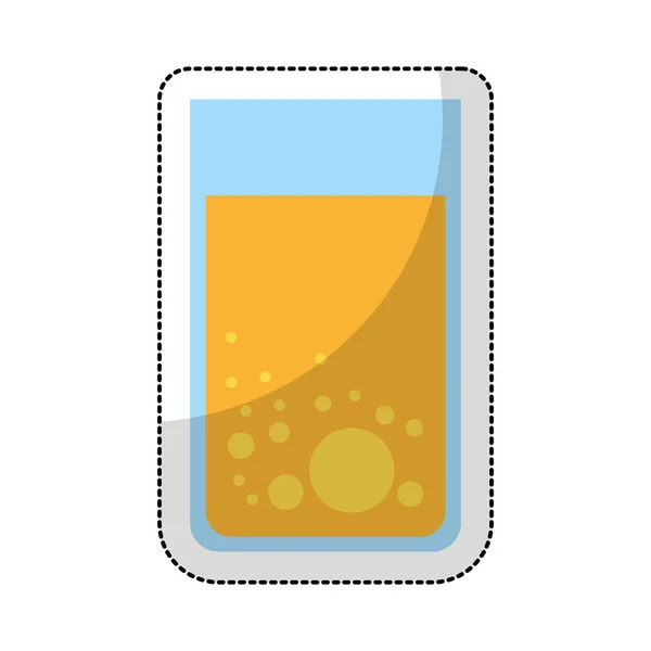 Zumo fruta desayuno icono — Vector de stock