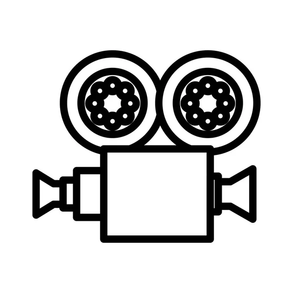 Caméra vidéo icône isolée — Image vectorielle