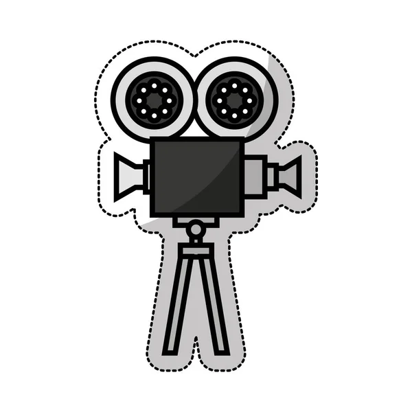 Geïsoleerde video camera-icoontje — Stockvector