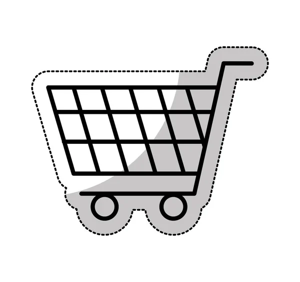 Shopping cart isolerade ikonen — Stock vektor