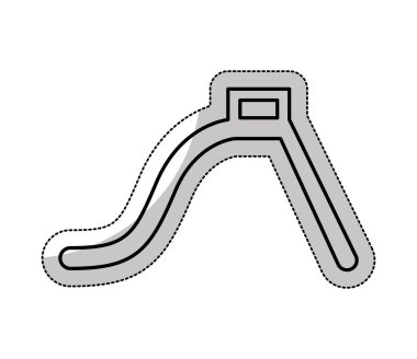 Slayt park izole simgesi