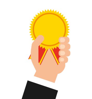 Madalya Ödülü izole simgesi