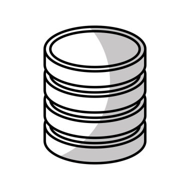 sikke para izole simgesi