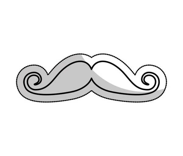 Шеф-кухар вуса ізольована ікона — стоковий вектор