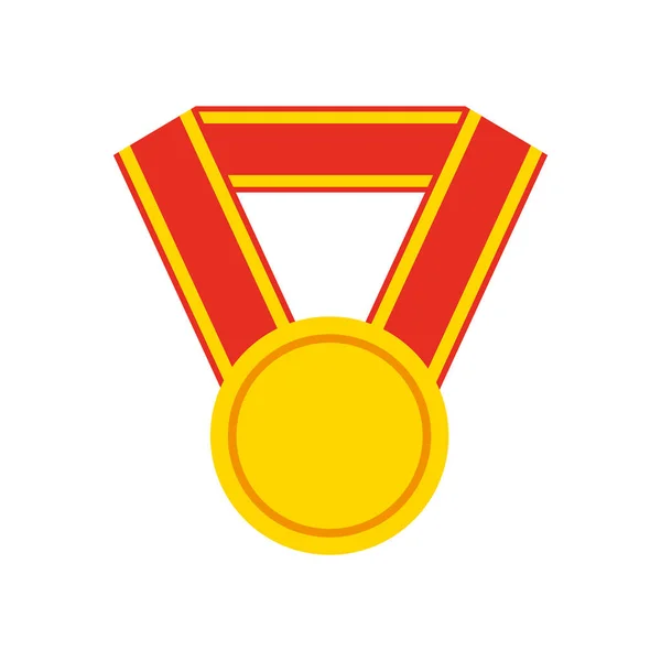 Ikona na białym tle nagrody medal — Wektor stockowy