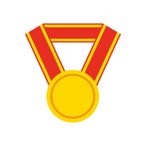 Médaille prix icône isolée — Image vectorielle