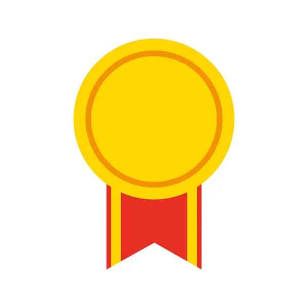Medal award isolated icon — Stock Vector