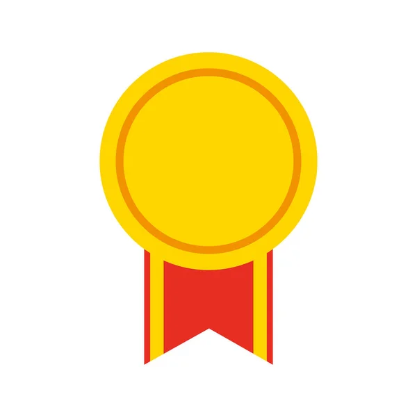 Premio medalla icono aislado — Vector de stock