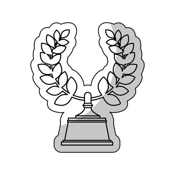 Krans kroon award pictogram — Stockvector