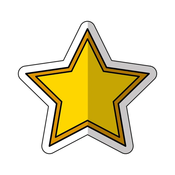 Golden star award ikon — Stock Vector