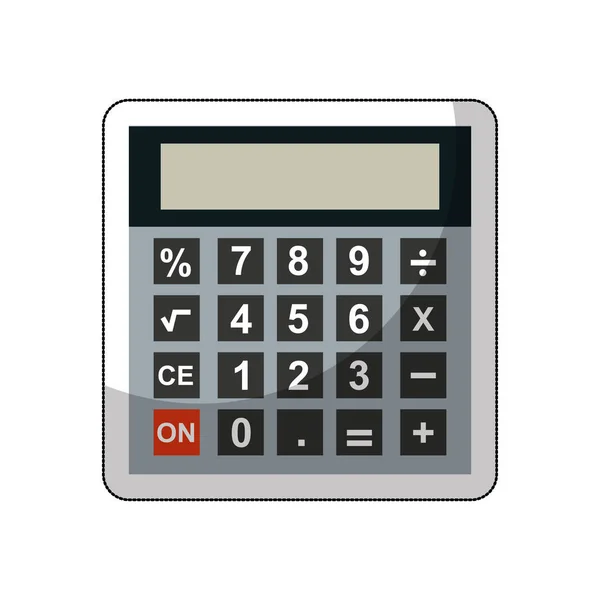 Calculator math isolated icon — Stock Vector