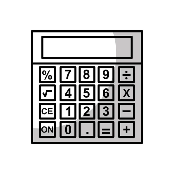 Calculatrice mathématiques icône isolée — Image vectorielle