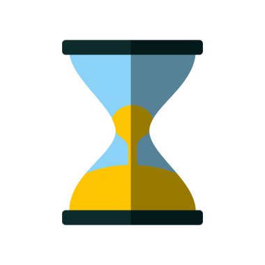 kum saati izlemek izole simgesi