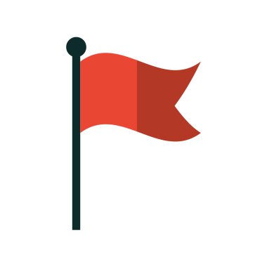 bayrak konumu izole simgesi