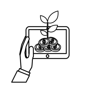 Smartphone teknoloji satırı simgesi