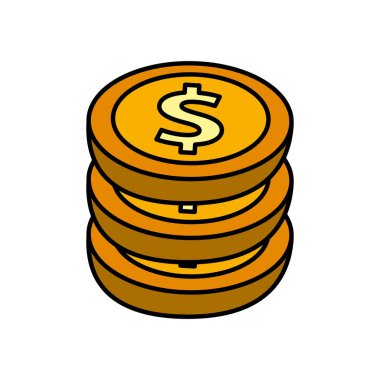 sikke para izole simgesi