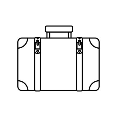 bavul seyahat izole simgesi