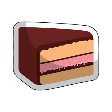 lezzetli tatlı pasta simgesi