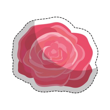 Sevimli çiçek izole simgesi