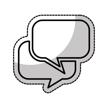 konuşma buble izole simgesini