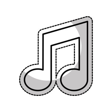 müzik Not izole simgesi