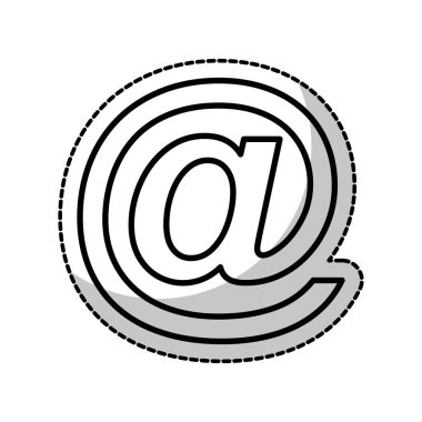 arroba social media icon