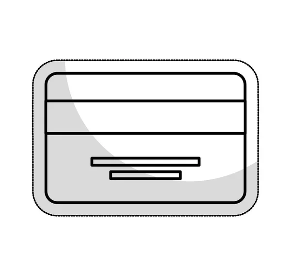 Tarjeta de crédito icono aislado — Vector de stock