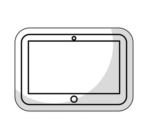 平板电脑技术线图标 — 图库矢量图片