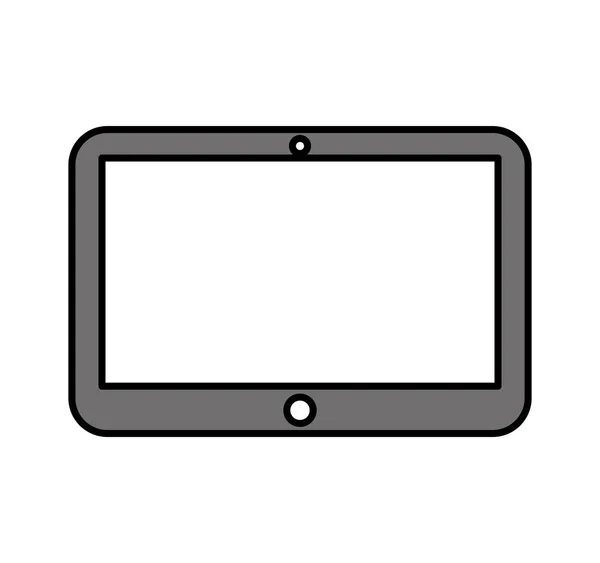 Ícone de linha de tecnologia tablet — Vetor de Stock