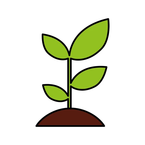 Plant ecology isolated icon — Stock Vector