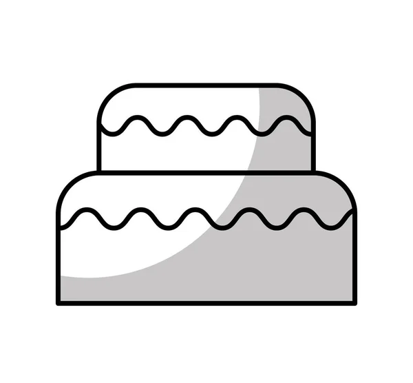 美味的甜蛋糕图标 — 图库矢量图片