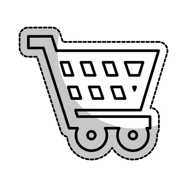 Εμπορική καροτσάκι για ψώνια — Διανυσματικό Αρχείο