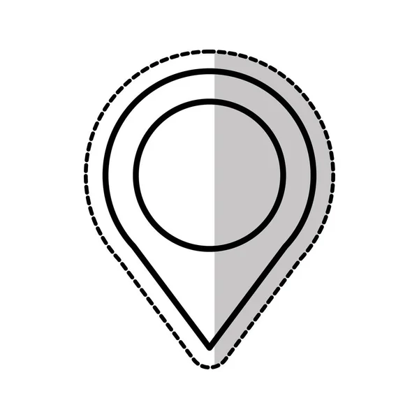 Pin pointer location icon — Stock Vector