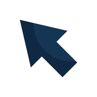 Ok işaretçisini izole simgesi